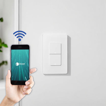 Interruptor WiFi doble blanco compatible con Alexa y Google