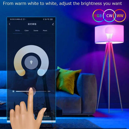 Foco led E27 WiFi atenuable RGB compatible c/Alexa y Google