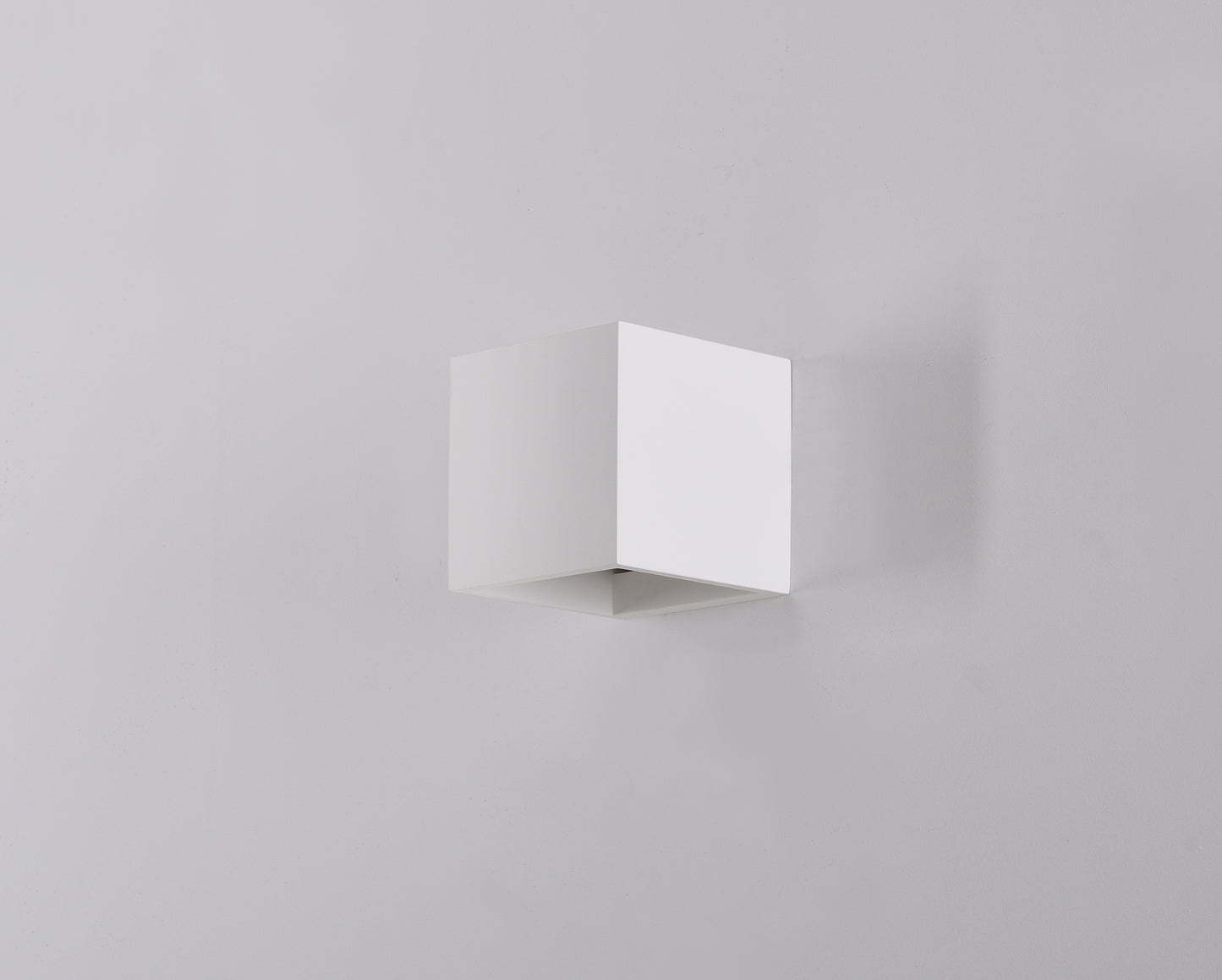 Aplique De Pared De Gypsum Cube Blanco 1l G9 12x12x12 Cm