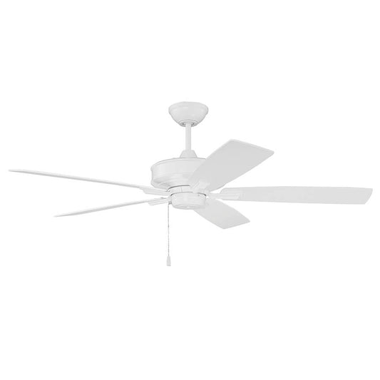 Ventilador De Tumbado Optimum 52" Dc Blanco S/luz + Pull Chain on/ Off Cfm 5274